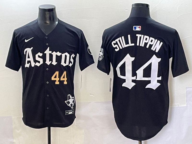 Men 2025 Houston Astros 44 Still Tippin Black Five generations Joint Name Nike MLB Jersey style 6